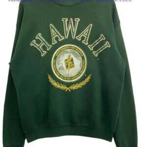 University Of Hawaii 1993 shirt sweatshirt retro vtg green